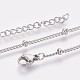 Цепочки для ног из нержавеющей стали марки 304 AJEW-P069-02P-3