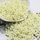 Непрозрачный матовый стеклянный бисер цвета макарон SEED-K009-12B-15-1
