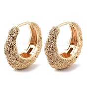 Фактурные серьги-кольца из латуни KK-B082-24G