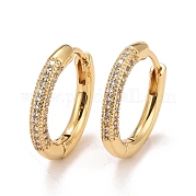 Серьги-кольца из прозрачного кубического циркония EJEW-C022-07G