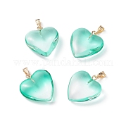 Двухцветные стеклянные подвески GLAA-N035-016-C05