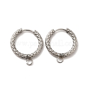 Фурнитура для сережек-колец из нержавеющей стали 201 STAS-I695-02D