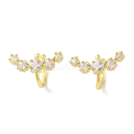 Серьги-манжеты из латуни EJEW-I305-54G-1