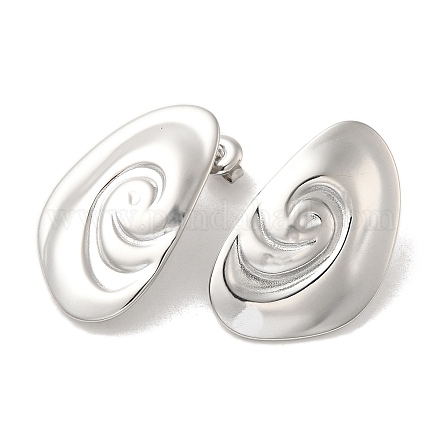 Серьги-гвоздики из нержавеющей стали 304 EJEW-K268-07P-1