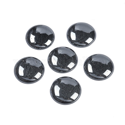 Синтетические немагнитные кабрионы из гематита G-H1596-FR-25mm-31-1