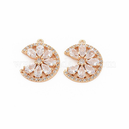 Латунные микро проложить кубического циркония подвески KK-S364-269C-1