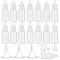 100Pcs Plastic Eye Dropper Bottles, with 10Pcs 2ML Dopper & 10Pcs Hopper, for Ear Drops, Essential Oils and Various Liquids, Clear, Bottle: 6.1cm, Capacity: 10ml(0.34 fl. oz)
