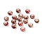 Opaque Spray Painted Glass Beads, Rondelle, Cerise, 8x5mm, Hole: 2mm, about 1041pcs/450g