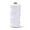 Cotton String Threads, for DIY Crafts, Gift Wrapping and Jewelry Making, White, 3mm, about 109.36 Yards(100m)/Roll