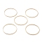 Brass Linking Rings, Long-Lasting Plated, Round Ring, Real 24K Gold Plated, 35x1mm, Inner Diameter: 33mm
