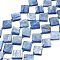 Natural Kyanite/Cyanite/Disthene Beads Strands, Rhombus, 14.5~15x14.5~15x3.5~4.5mm, Hole: 1mm, about 25pcs/strand, 15.75~15.87 inch(40~40.3cm)