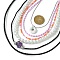 Mixed Necklaces, with Pendant Necklaces and Beaded Necklaces, Vary in Materials and Colors, Mixed Color, 15.74 inch~38.97 inch