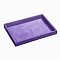 Synthetic Wood Jewelry Displays, Covered with Velvet, Lilac, 350x240x32mm