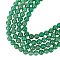 Natural Green Aventurine Beads Strands, Round, 8mm, Hole: 1mm, about 24pcs/strand, 7.8 inch(19.81cm), 4strands/box