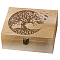 arricraft 1 Pcs Wooden Memory Keepsake Box, Tree With Locking Wood Boxes Large Storage Box for Art DIY Stash Box Home Storage Keepsake Box for Craft Gifts, about 195mm wide, 245mm long, 103mm thick, inner diameter: 230x180x70mm.