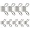 20Pcs 2 Style 304 Stainless Steel Mini Spring Bead Clamps for Beading Jewelry Making, Stainless Steel Color, 1.4~1.85x1.8~2.7x0.8~1.05cm, Inner Diameter: 0.6~0.85cm, 10pcs/style