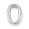 Non-Tarnish 304 Stainless Steel Linking Rings, Irregular Number 0, Stainless Steel Color, 19x13.5x3mm, Inner Diameter: 7x14mm