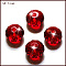 K9 Glass, Imitation Austrian Crystal Beads, Grade AAA, Faceted, Rondelle, Dark Red, 8x5.5mm, Hole: 0.9~1mm