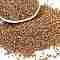 Electroplate Glass Seed Beads, Metallic Colours, Cylinder, Chocolate, 1.6x1.3mm, Hole: 0.8mm, about 60000pcs/pound