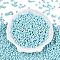 Opaque Acrylic Beads, Peanut, Sky Blue, 6.5x4x3mm, Hole: 1.5mm, about 9998pcs/500g
