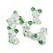Luminous Handmade Lampwork Beads Strands, Glow in the Dark, Mouse, 24.5~25x18~19x15~15.5mm, Hole: 1.8mm, about 20pcs/strand, 18.11''(46cm)