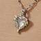 Elegant Fashion Angel Wing Heart Pendant Necklaces, Perfect Gift for Her, Platinum, 15.75 inch(40cm)