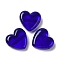 Handmade Lampwork Beads, Heart, Medium Aquamarine, 20x20x7mm, Hole: 1.2~1.5mm