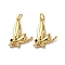 Brass Micro Pave Cubic Zirconia Pendants, Long-Lasting Plated, Cadmium Free & Lead Free, Rack Plating, with Jump Ring, Real 18K Gold Plated, 19.5x15.5x3.5mm, Hole: 3.5mm