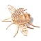 Insect 3D Wooden Puzzle Simulation Animal Assembly, DIY Model Toy, for Kids and Adults, Beetle, Finished Product: 17x17x17cm