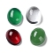 Transparent Glass Cabochons, Oval, Mixed Color, 10x8x4.5mm