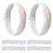 Wide Stretch Sparkling Headband, Elastic Sequin Headband, Hair Accessories for Girls, White, 172x29x1.4mm