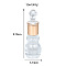 Glass Dispenser Oil Empty Bottle, Shower Shampoo Cosmetic Emulsion Storage Bottle, Clear, 9.19x3.14cm, Capacity: 12ml(0.41fl. oz)