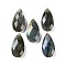 Natural Labradorite Pendants, Faceted, Teardrop, 25x13x6mm, Hole: 1mm