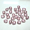 K9 Glass, Imitation Austrian Crystal Beads, Grade AAA, Faceted, teardrop, Pink, 8x6x3.5mm, Hole: 0.7~0.9mm