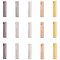 Brass Charms, Cuboid, Mixed Color, 15x2.5x2.5mm, Hole: 1.4mm, 6pcs/color, 30pcs/box