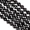 OLYCRAFT About 196pcs Natural Spinel Bead Strands 4mm Faceted Black Spinel Beads Faceted Small Loose Stone Beads Black Gemstone Beads Undyed Spacer Beads for Earrings Bracelet Jewelry Making DIY Craft