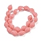 Synthetic Coral Carved Beads Strands, Dyed, Spiral Shell Shape, Light Coral, 17.5x12.5x11mm, Hole: 1.4mm, about 22pcs/strand, 14.57''(37cm)