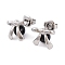 304 Stainless Steel Enamel Stud Earrings for Women, Bowknot, Stainless Steel Color, 10x11mm