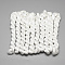 Braided Polyester Cords, White, 1mm, about 28.43 yards(26m)/bundle, 10 bundles/bag