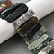 Natural Indian Agate Beads Strands, Rectangle, Top Drilled, 22~60x6~14x6~9mm, Hole: 1.5~2mm, about 17~22pcs/strand, 7.48''~8.07''(19~20.5cm)