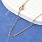 Ion Plating(IP) 304 Stainless Steel Cable Chain Necklaces, with Lobster Claw Clasps, Golden, 19.7 inch(50cm)
