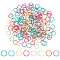 PH PandaHall 240pcs Jump Rings, 10mm Open Jump Rings 8 Colors Chainmail Rings Colored Jewelry Connector Rings 18 Gauge Unsoldered O Ring for Bracelets Necklaces Chain Choker DIY Craft Making