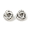 Brass Beads, Cadmium Free & Nickel Free & Lead Free, Trinity Knot, Platinum, 7x7x3mm, Hole: 1.8mm
