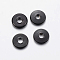 304 Stainless Steel Spacer Beads, Donut, Electrophoresis Black, 6x1.5~1.6mm, Hole: 2mm