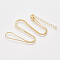 Brass Square Snake Chain Necklace Making, with Lobster Claw Clasps, Golden, 18.5 inch(47.2cm), 1mm