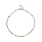 Natural Quartz Crystal & Glass Seed Bead Beaded Necklaces for Women, with 304 Stainless Steel Clasps, Stainless Steel Color, 14.69 inch(37.3cm), 4.5mm
