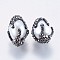 Natural Cultured Freshwater Pearl Beads, with Polymer Clay Rhinestones, Rice, Seashell Color, 14~17x11.5mm, Hole: 0.5mm