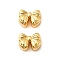 Brass Beads, Bowknot, Nickel Free, Real 18K Gold Plated, 7.5x9.5x4.8mm, Hole: 1.6mm