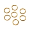 304 Stainless Steel Open Jump Rings, Round Ring, Real 18K Gold Plated, 6x0.8mm, 20 Gauge, Inner Diameter: 4.4mm