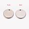 Tarnish Resistant 304 Stainless Steel Stamping Blank Tag Charms, Flat Round, Stainless Steel Color, 13x0.8~1mm, Hole: 1.4mm